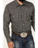 Image #3 - Rock & Roll Denim Men's Paisley Pinstripe Print Long Sleeve Snap Stretch Western Shirt, Black, hi-res