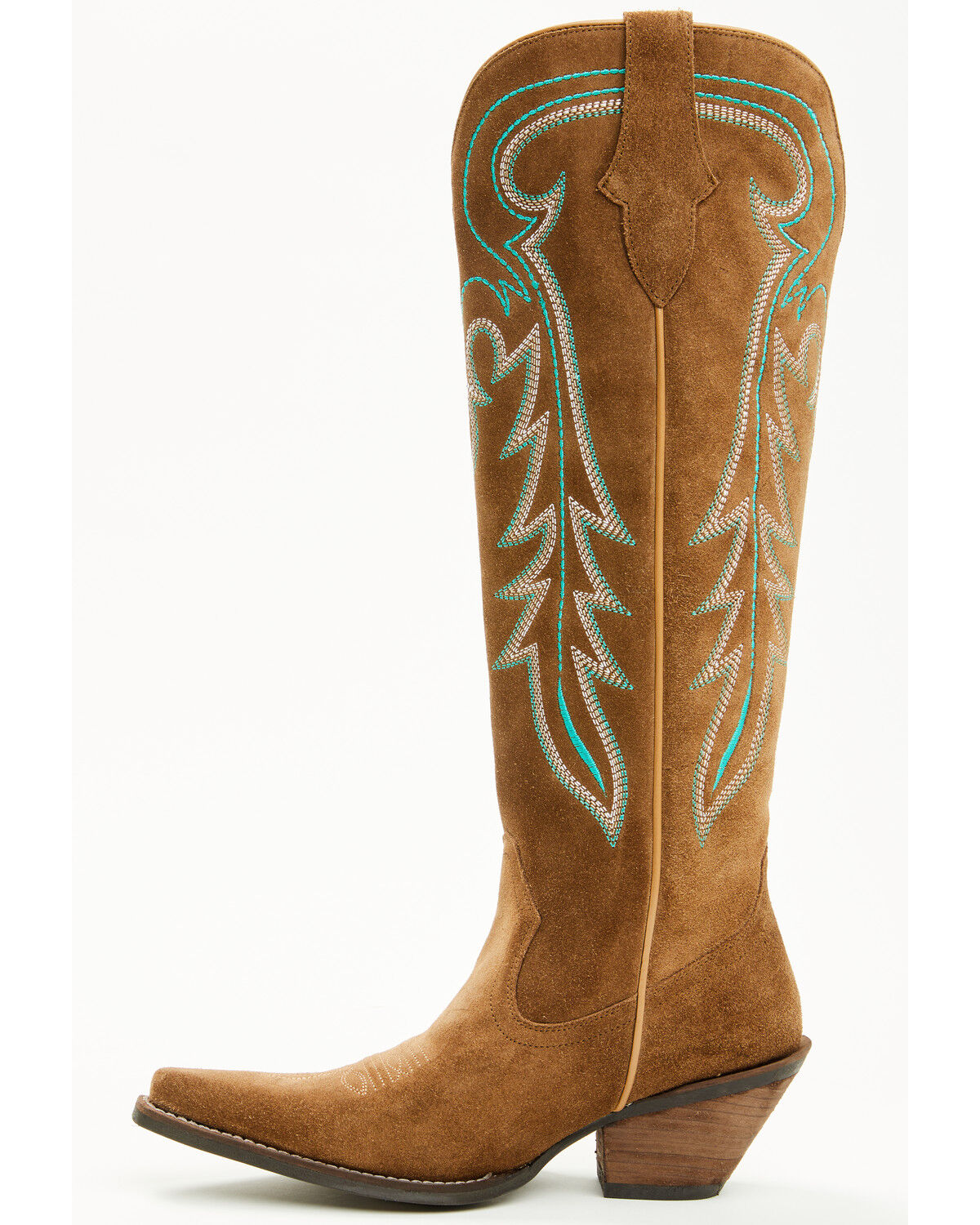 Image #3 - Shyanne Women's Rowan Tall Suede Western Boots - Snip Toe, Brown, hi-res