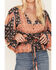 Image #3 - Jen's Pirate Booty Women's Roma Floral Patchwork Print Top, Black, hi-res