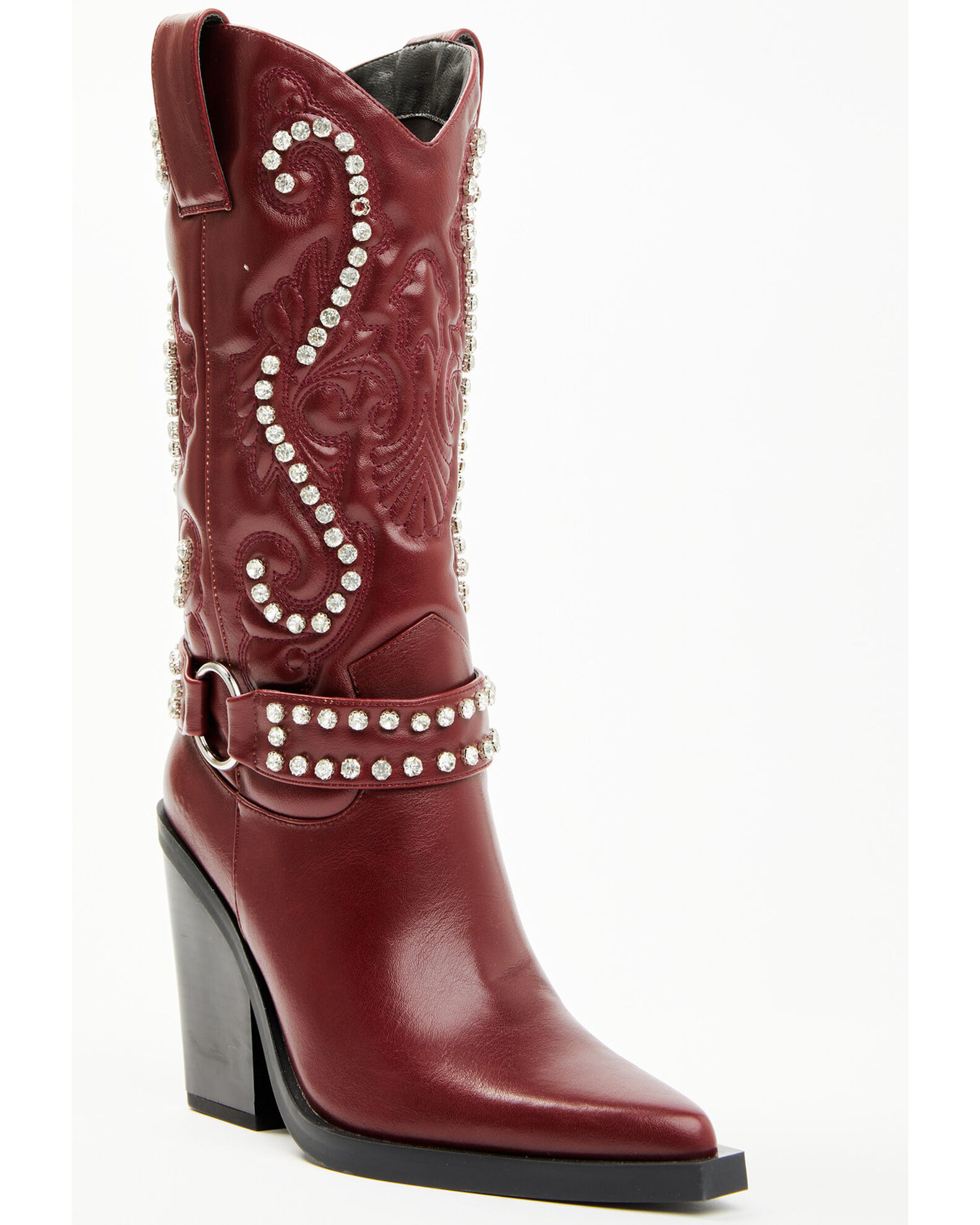 Azalea Wang Women's Umbra Embellished Boots - Snip Toe