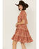 Image #4 - Bila Women's Toluca Short Sleeve Mini Dress, Caramel, hi-res