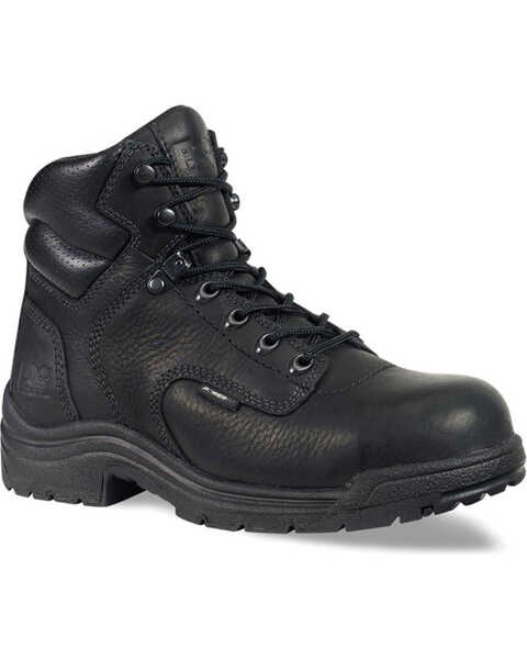 Image #1 - Timberland Pro Women's TITAN 6" Work Boots - Composite Toe, Black, hi-res