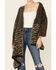 Shyanne Women's Woven Animal Print Shawl, Tan, hi-res