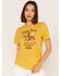 Wrangler x Yellowstone Women's Dutton Ranch Graphic Tee, Mustard, hi-res