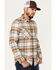 Image #2 - Pendleton Men's Burnside Large Plaid Print Button-Down Western Flannel Shirt , Tan, hi-res