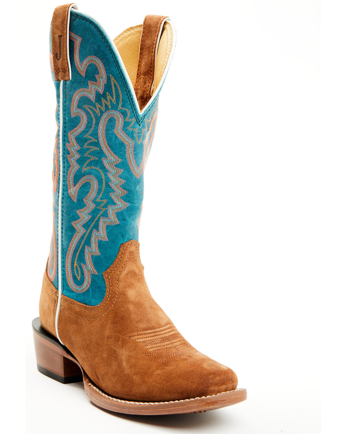 Image #1 - Justin Women's Breaking News Western Boots - Square Toe, Tan, hi-res