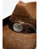 Image #3 - Shyanne Girls' Shane Raffia Straw Western Hat, Brown, hi-res