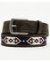 Image #1 - Cody James Men's Holt Beaded Tooled Belt, Black, hi-res