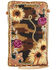 Mary Frances Women's Out on the Prairie Handmade Sunflower Embroidered Crossbody Phone Bag, Brown, hi-res