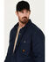 Image #2 - Hawx Men's Weathered Canvas Fleece Lined Jacket , Navy, hi-res