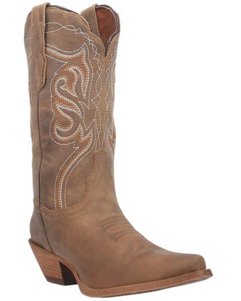 Image #1 - Dan Post Women's Karmel Western Boots - Snip Toe, Lt Brown, hi-res