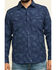 Image #4 - Moonshine Spirit Men's Floral Camo Print Long Sleeve Western Shirt, Navy, hi-res