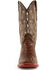 Ferrini Men's Caiman Croc Print Western Boots - Broad Square Toe, Rust, hi-res