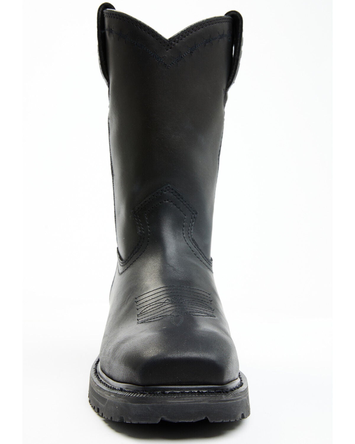 Image #4 - Cody James Men's 11" Uniform Western Work Boots - Composite Toe, Black, hi-res