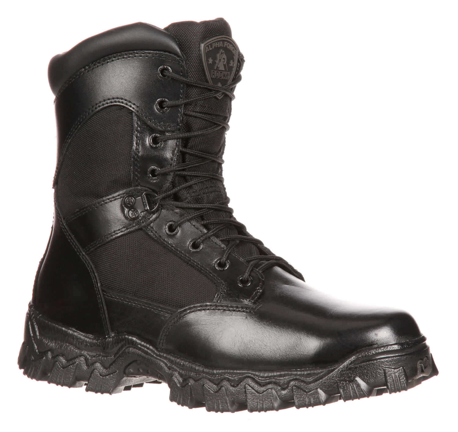 Image #1 - Rocky Men's Alpha Force Waterproof Insulated Duty Boots, Black, hi-res