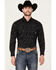 Ariat Men's Shea Print Long Sleeve Snap Western Shirt, Black, hi-res
