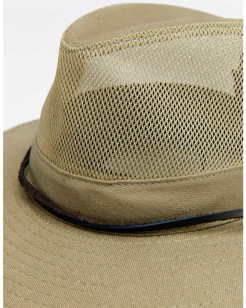 Image #3 - Hawx Men's Sidewall Safari Mesh Sun Work Hat , Tan, hi-res