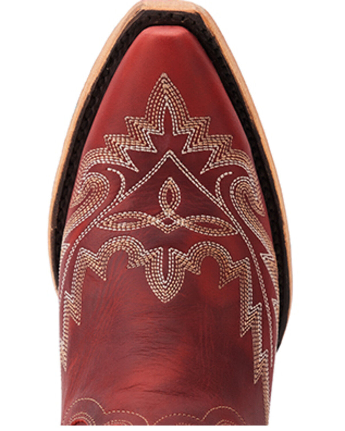 Image #6 - Lane Women's Lexington Western Booties - Snip Toe, Red, hi-res