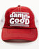 Image #1 - Idyllwind Women's Damn Good Embroidered Mesh-Back Ball Cap, Red, hi-res