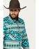 Image #2 - Rock & Roll Denim Men's Southwestern Print Long Sleeve Snap Stretch Western Shirt, Turquoise, hi-res