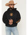 Image #1 - Smith & Wesson Men's Logo Graphic Hooded Sweatshirt, Black, hi-res