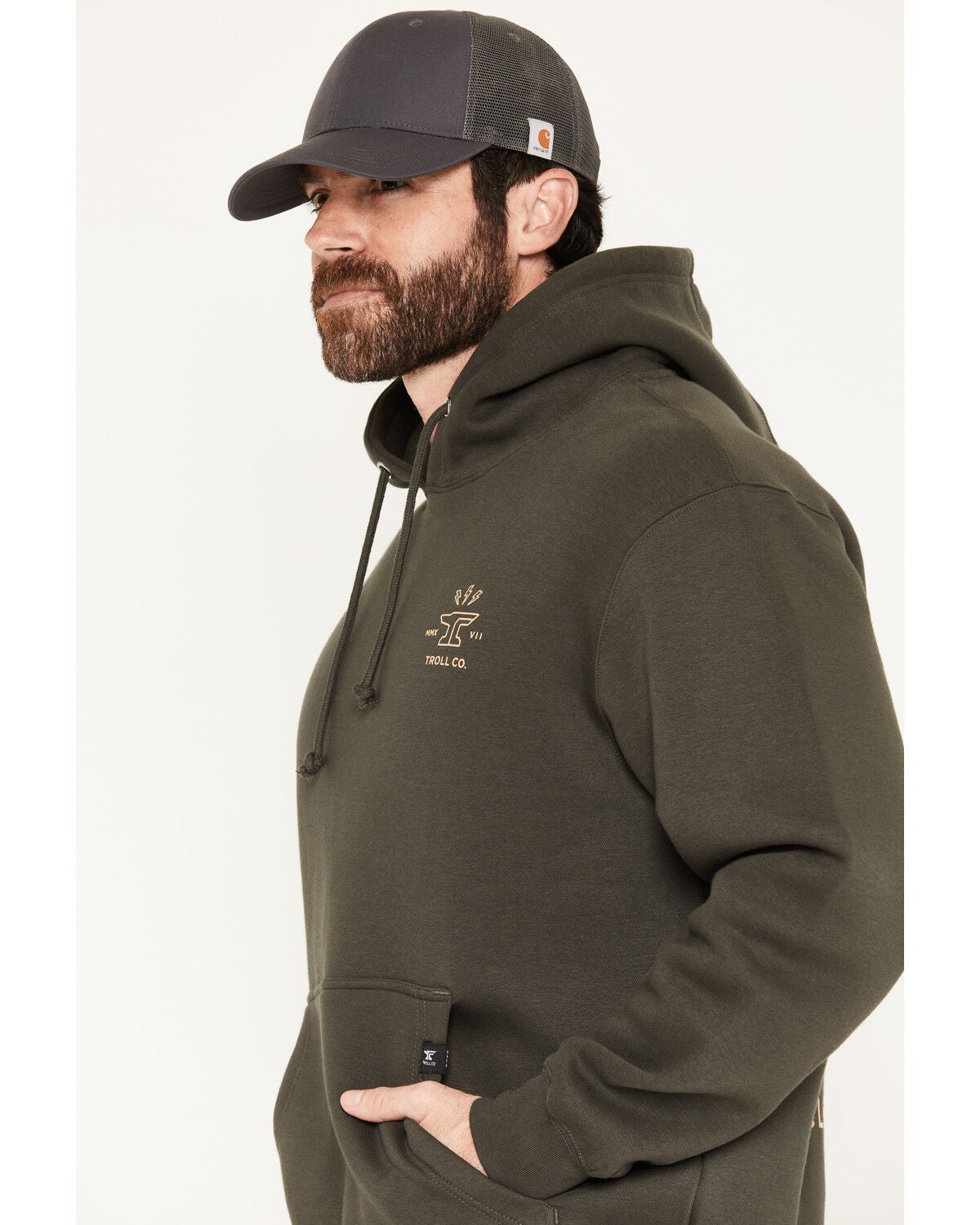 Image #3 - Troll Co Men's DHCM Twisting Wrenches Graphic Hooded Sweatshirt, Black, hi-res
