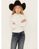 Ariat Girls' Santa Fe Print Long Sleeve Snap Western Shirt, Multi, hi-res