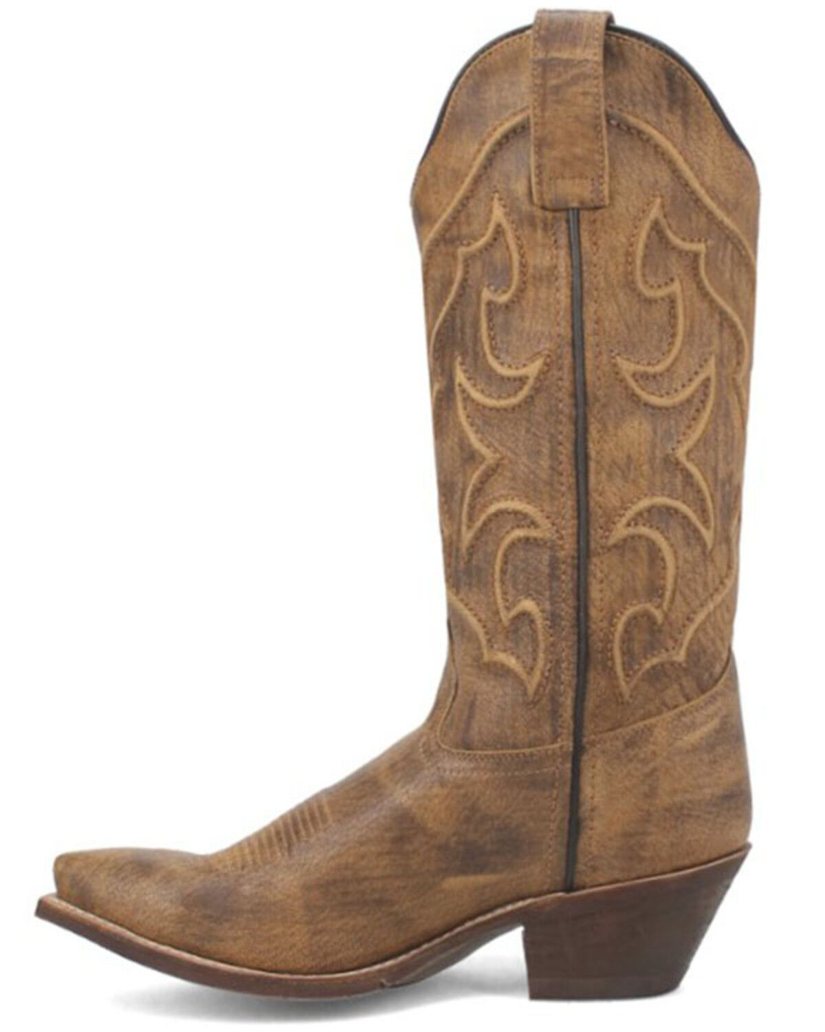 Image #3 - Laredo Women's Reva Western Boots - Snip Toe, Honey, hi-res