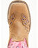 Shyanne Girls' Chloe Glitter Western Boots - Square Toe, Pink, hi-res