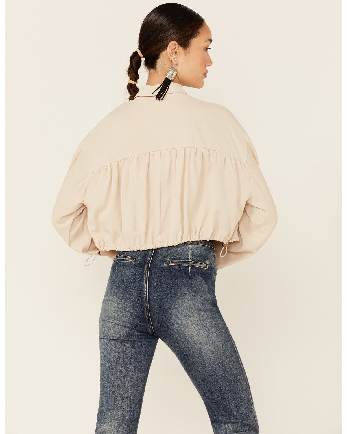 Image #3 - HYFVE Women's Shirred Long Sleeve Top, , hi-res