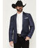 Image #1 - Rock & Roll Denim Men's Paisley Jacquard Modern Fit Sportcoat, Blue, hi-res