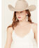 Image #2 - Yura Women's Crochet Accent Sleeveless Mini Dress, White, hi-res