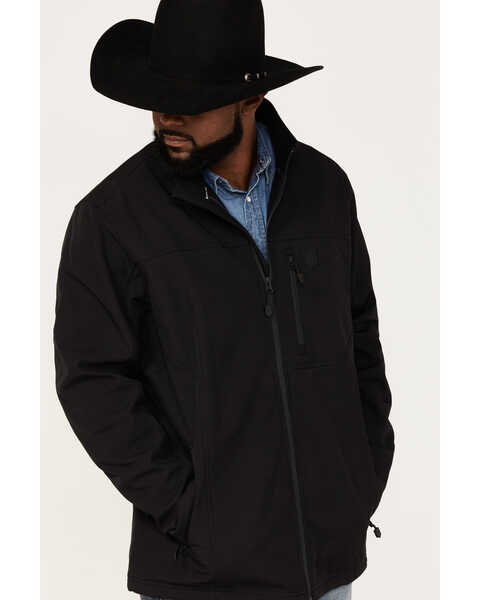 Image #2 - RANK 45® Men's Myrtis Concealed Carry Softshell Jacket, Black, hi-res
