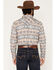 Image #4 - Cody James Men's Trading Post Southwestern Striped Long Sleeve Snap Western Shirt, Blue, hi-res