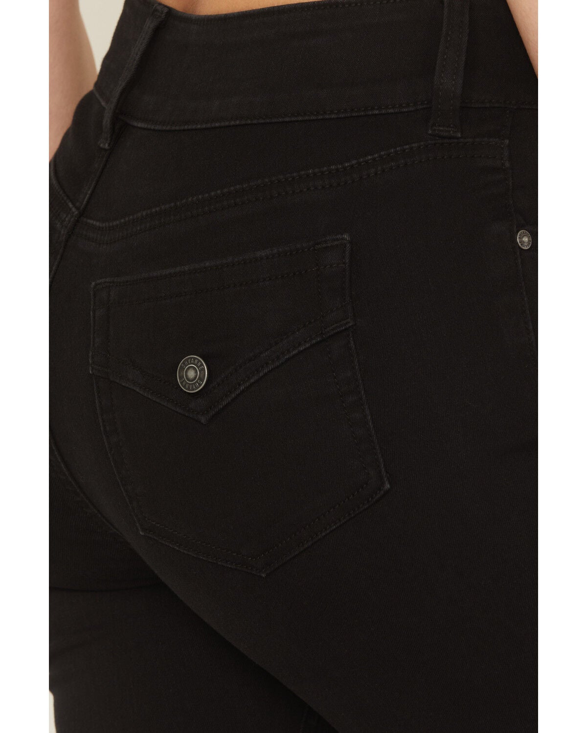 Image #4 - Shyanne Women's Celeste High Rise Bootcut Super Stretch Denim Jeans, Black, hi-res