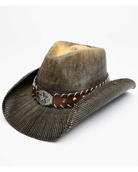 Cody James Kids' O John Straw Cowboy Hat , Brown, hi-res