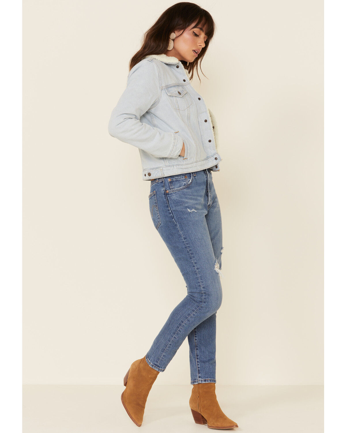 Image #2 - Levi's Women's Sherpa Trucker Jacket, , hi-res