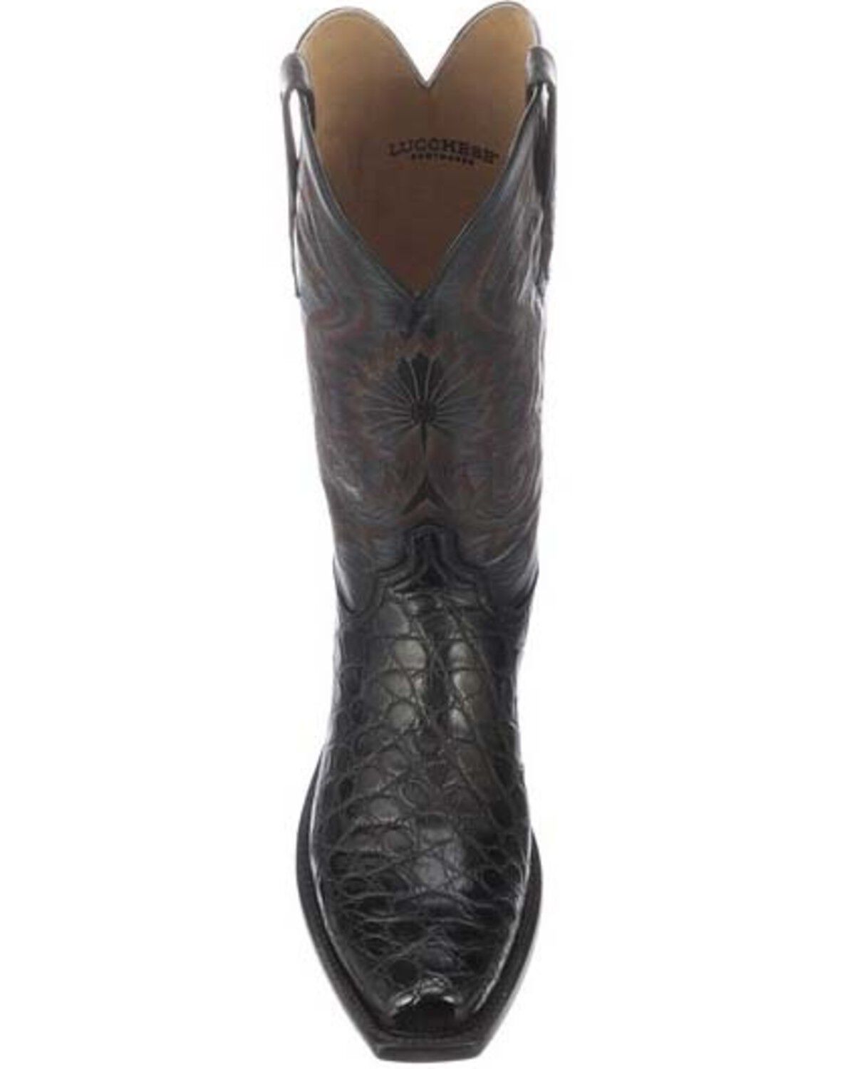 lucchese mens square toe boots