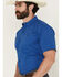 Image #2 - Ariat Men's 360 Medallion Print Short Sleeve Button-Down Performance Western Shirt - Big, Royal Blue, hi-res
