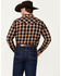 Image #4 - Cody James Men's Rhythm Plaid Print Long Sleeve Snap Western Flannel Shirt, Red, hi-res