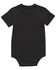 Image #2 - Carhartt Infant Boys' Short Sleeve Pocket Onesie , Black, hi-res