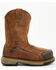 Image #2 - Hawx Men's 10" Internal Met Guard Pull-On Work Boots - Composite Toe, Dark Brown, hi-res