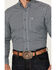Ariat Men's Gannon Checkered Print Long Sleeve Button-Down Western Shirt , Navy, hi-res