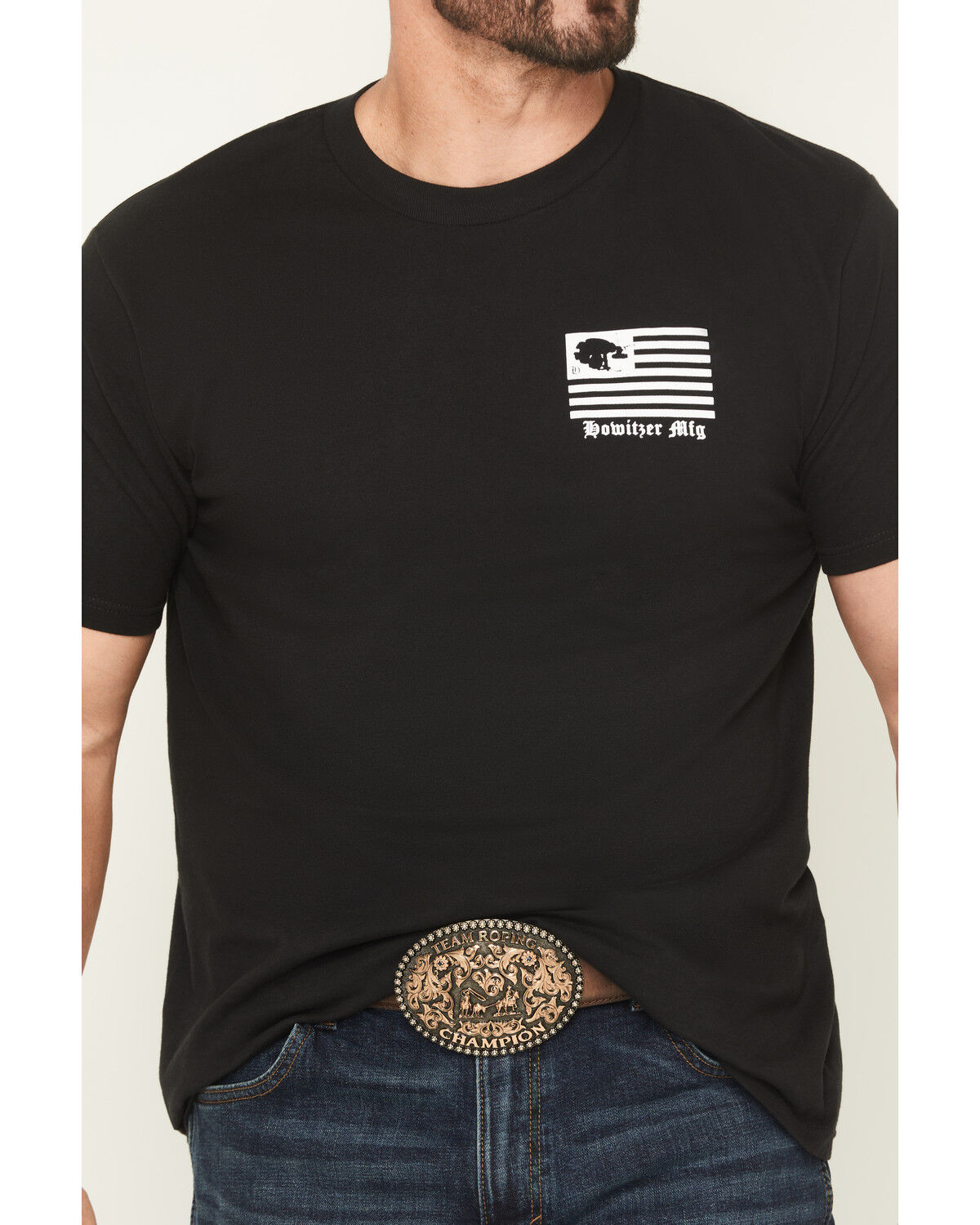 Image #4 - Howitzer Men's Find The Light Short Sleeve Graphic T-Shirt, Black, hi-res