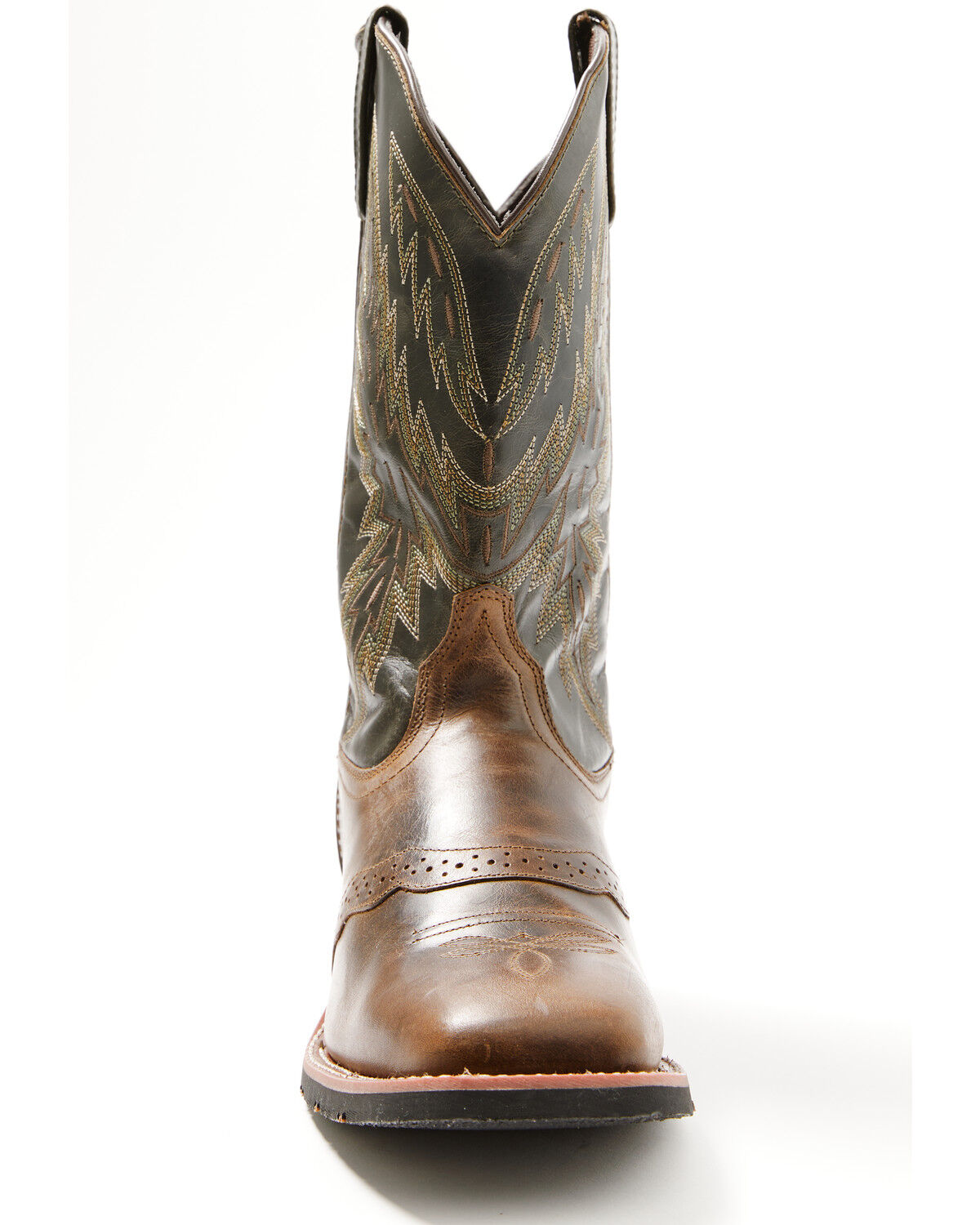 Image #4 - Laredo Men's Hyde Performance Western Boots - Broad Square Toe, Brown, hi-res