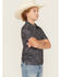 Image #3 - Rock & Roll Denim Boys' Long Horn Print Short Sleeve Button-Down Polo, Black, hi-res