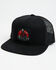Image #1 - Troll Co Men's Riser Ball Cap, Black, hi-res