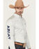 Image #1 - Ariat Men's Team Logo Twill Solid Long Sleeve Button-Down Western Shirt, Light Grey, hi-res