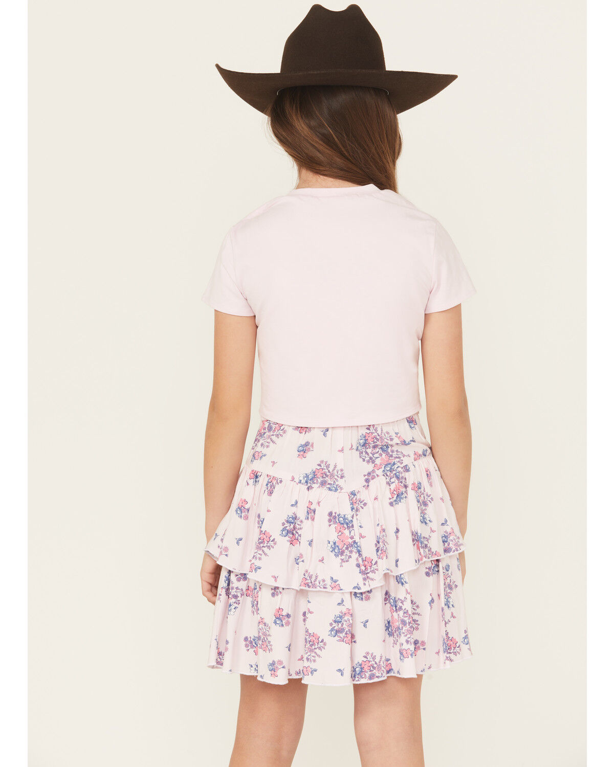 Image #4 - Sugar California Girls' T-Shirt Skirt Set - 2 Piece, Pink, hi-res