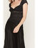 Image #3 - Idyllwind Women's Rita Satin and Lace Midi Skirt, Black, hi-res